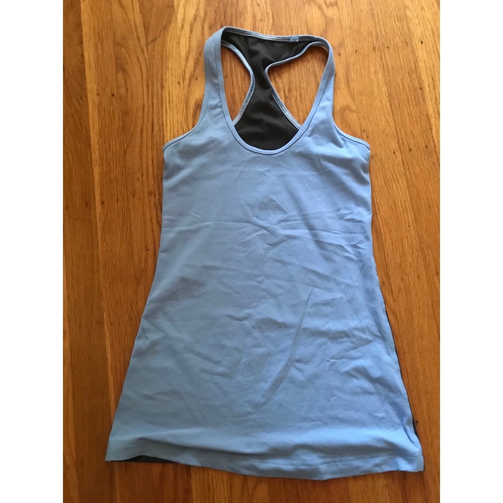 💙 RARE Lululemon periwinkle/grey racerback tank 2